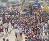 జాతీయ రహదారిపై విద్యార్థినుల ధర్నా