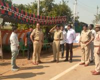 చెక్ పోస్ట్ ను సందర్శించిన  వరంగల్ సి పి సన్ ప్రీత్ సింగ్ 