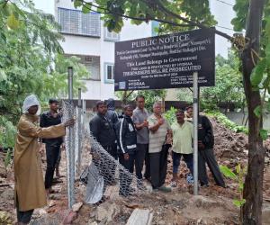 Hydraa Agency Safeguards 2200-Yard Park Land from Encroachers in Nizampet