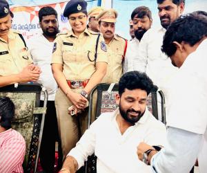 Blood Donation Camp Organized by Police to Honor Martyrs