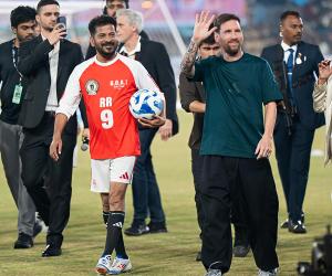 #Messi Match Lights Up Uppal Stadium in Historic Hyderabad Exhibition 
